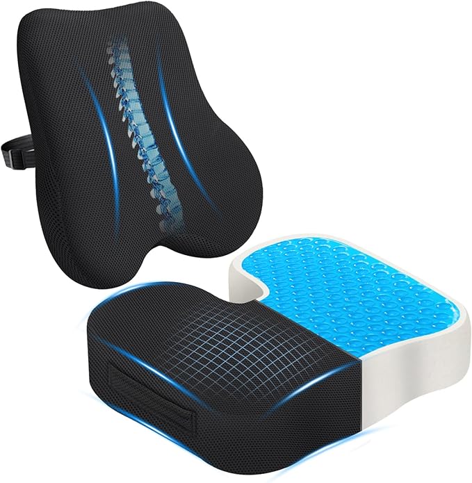 Cshidworld Gel Cushion + Lumbar Set